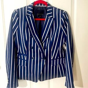 Women’s Banana Republic Blue Pinstriped Blazer Sz 2